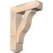 Ekena Millwork Funston Craftsman Smooth Bracket w/ Offset Brace, Douglas Fir, 7 1/2"W x 26"D x 34"H BKT0806X26X34FST04SDF - alternate 1